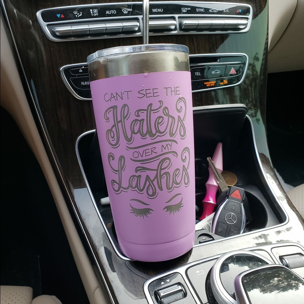 Can’t see the haters over my lashes 20oz Tumbler